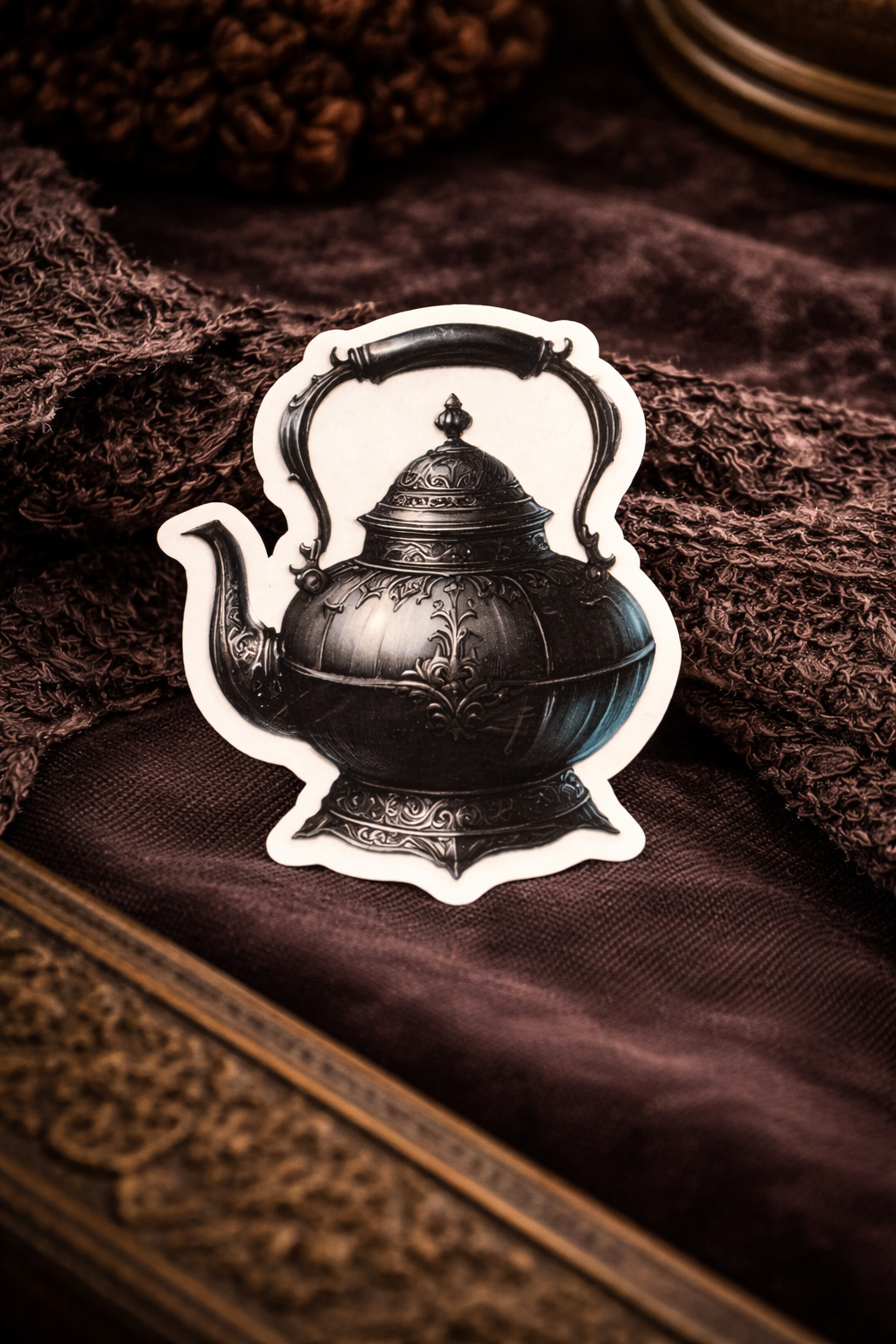 Gothic Teapot Sticker