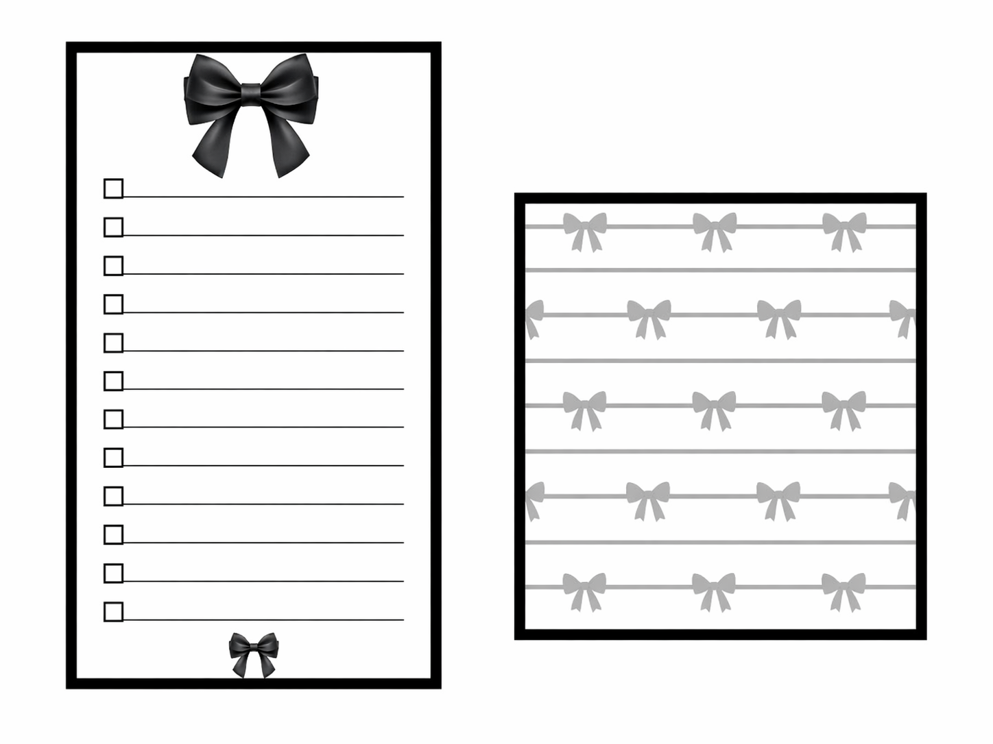 Bow Notepad set