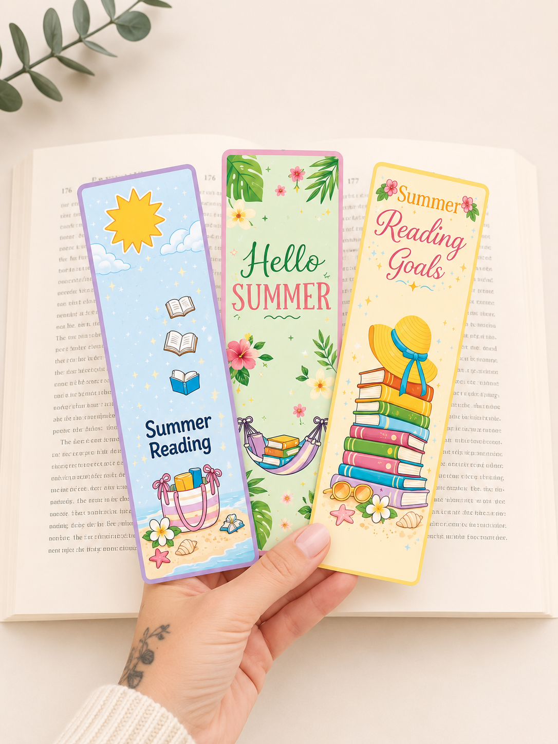 Summer Bookmark set