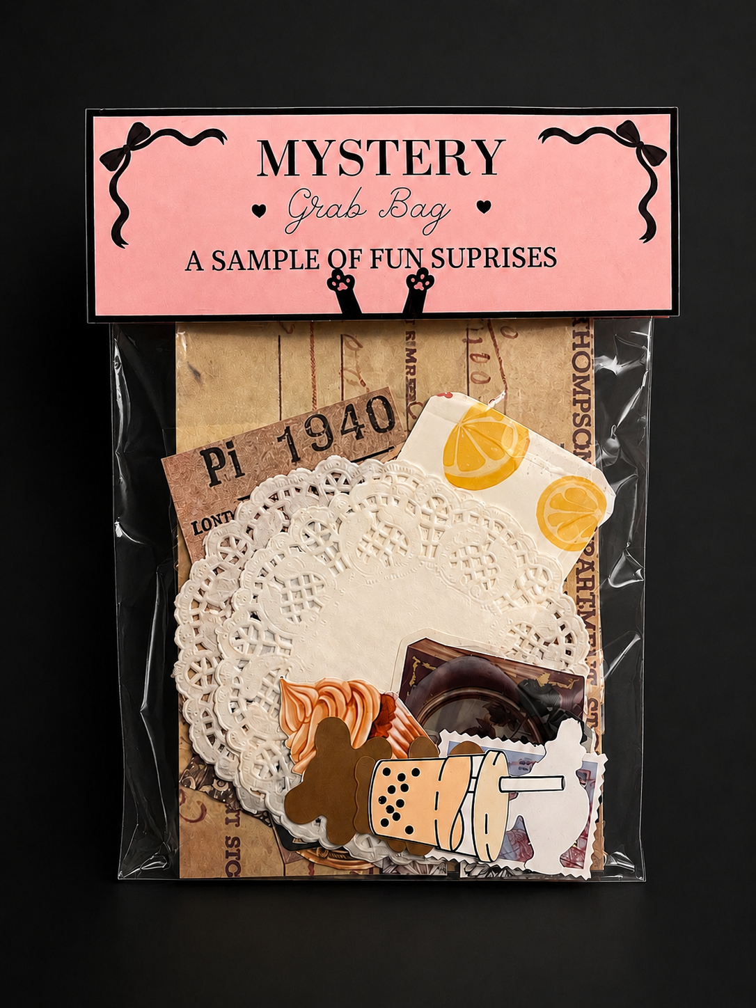 Mystery Stationery & Ephemera Grab Bag | Junk Journal Supplies | Journal Gift | Scrapbooking