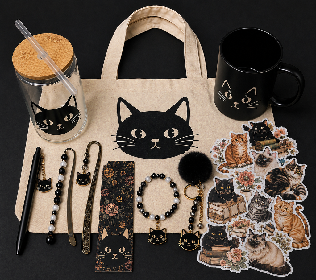 Mystery Gift Box Cat Theme