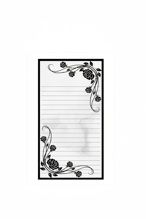 Gothic Rose Notepad