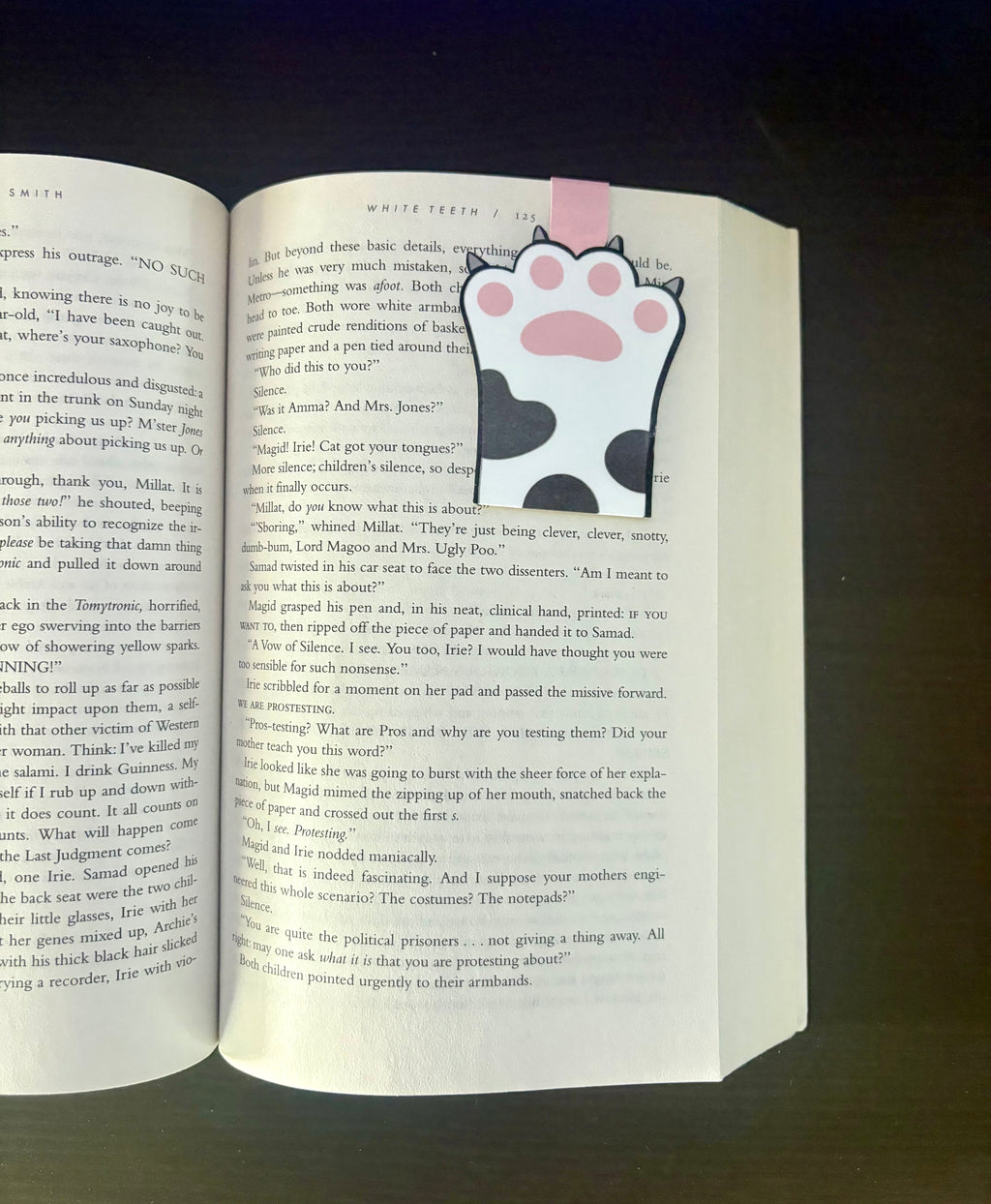 Cat Paw Magnetic Bookmark